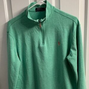 POLO Ralph Lauren golf spring Men’s 1/2 zip green pullover size M